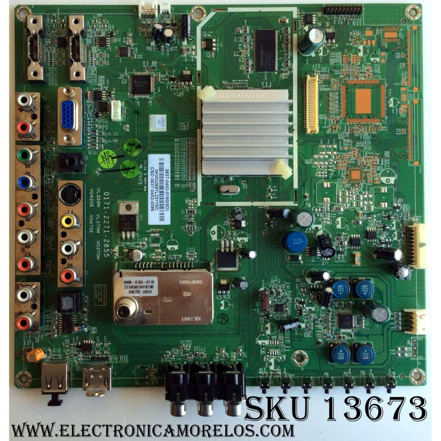MAIN / VIZIO 3637-0482-0150 / 0171-2271-2855 / 3637-0482-0395 / MODELO VL370M